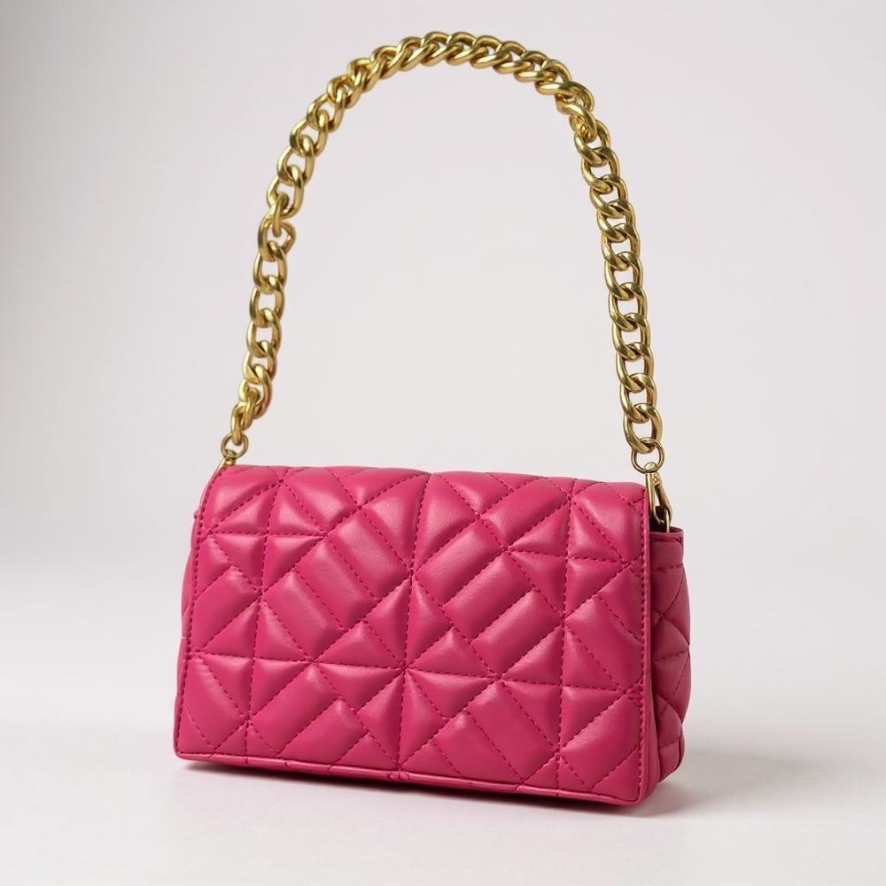 🩷Geometric Quilted Chain Square Bag
